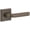Titanium Gray, variant on Viaggio Qadmlnbll_Prv_238_Rh Motivo Right Handed Solid Brass Privacy Door Lever Set -