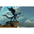 thumbnail image 2 of Eskridge, Daniel 32x22 White Modern Wood Framed Museum Art Print Titled - Blue Dragon, 2 of 4