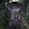 thumbnail image 2 of Camiseta de Manga Corta de Camuflaje de los Hombres, Ligera Y Transpirable, con Cuello Redondo con Secador de Humedad para Senderismo Y Uso Diario, 2 of 4