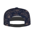 thumbnail image 5 of Flat Bill Trucker Hats for Women Men - Copper-Gold Gloss Outline berry Adjustable Flat Baseball Cap Snapback Hats Dad Hats for Men, 5 of 7