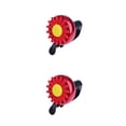 thumbnail image 4 of Destyer Bike Small Bell Cute Daisy Iron Plastic Flower Bicycle Bell Smart Decorative Red 2Set, 4 of 6