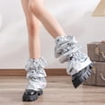 thumbnail image 6 of Aellinatey Shinning Holographic Leg Cover Socks Punk Flared Baggy Leg Warmer Streetwear, 6 of 11