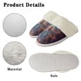 thumbnail image 6 of Chririnla Cotton Home Slippers Women Warm Gradient Dragonfly Print Fuzzy Slippers with Anti-Skid Sole for Indoor & Outdoor, 6 of 7