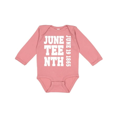 

Inktastic Juneteenth June 19 1865 Gift Baby Boy or Baby Girl Long Sleeve Bodysuit