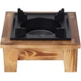 thumbnail image 1 of HUGFEGWE Barbecue Stove,Portable Tabletop Korean BBQ Grill Camp Griddle Hot Pot Stove Camping Alcohol Stove Griddle Hibachi Grill Indoor Furnace Kitchenware,with Wooden Shelf,for Outdoor CA919-66969, 1 of 9