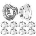 thumbnail image 1 of Écrou de Bride 10 Pcs Écrou de Verrouillage de Bride en Acier Inoxydable Écrou M8 Insert d'Écrou de Bride, 1 of 4