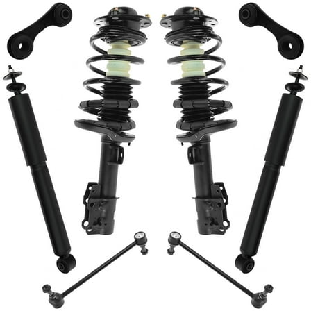 8 Piece Suspension Kit Complete Loaded Strut Assembles w/ Sway Bar Links PSA56525