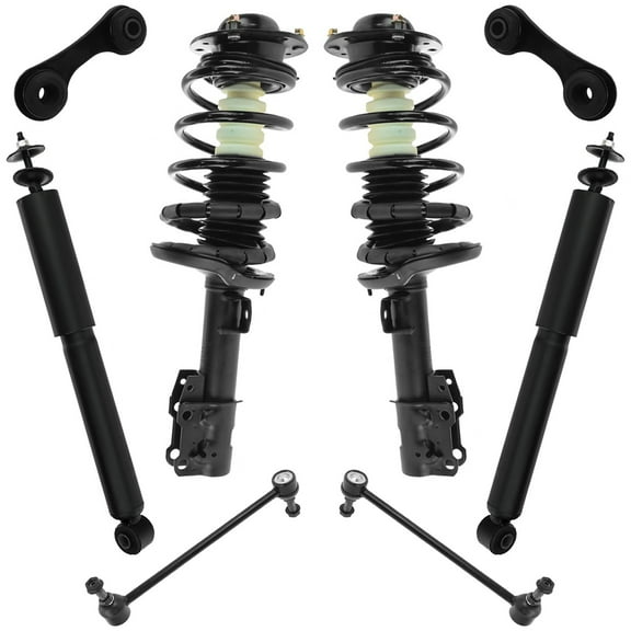 8 Piece Suspension Kit Complete Loaded Strut Assembles w/ Sway Bar Links PSA56525