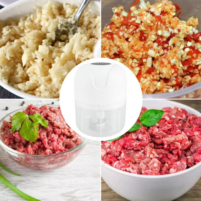 250ML Mini Electric Garlic Chopper Food Chopper Mincer Fits for Vegetables  Meat Garlic Fruits USB Charging Kitchen Blender Gadgets Tool Only د.ب.‏  6.20 بات بات Mobile