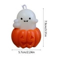 thumbnail image 3 of Halloween Flameless Candles, Cute Spooky Pumpkin Ghost Candles Flickering Wick Real Wax Halloween Candles for Gifts, 3 of 5