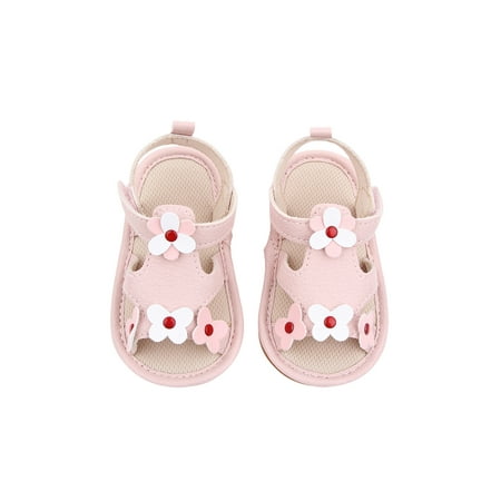 

Binpure Infant Anti-slip Flat Shoes Babies Flower Pattern Soft Sole Sandals