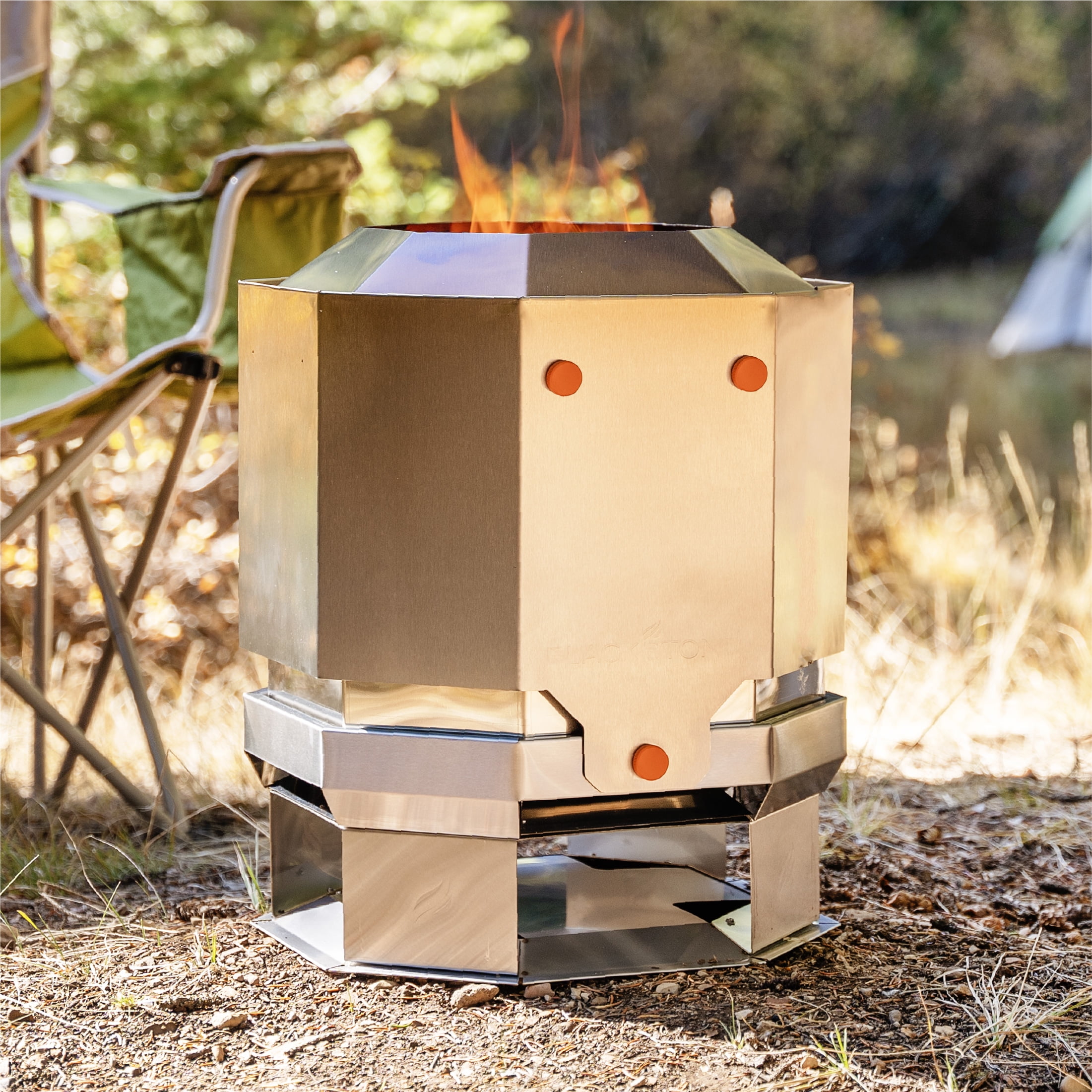 Blackstone Adventure Ready 15" Stainless Steel Smokeless Fire Pit (Model 5913) with Removable Base