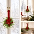 thumbnail image 5 of Qwtwty Christmas Wreath Decorations, Winter Artificial Wreath Hanging Ornament for Xmas Home Door Wall Window Fireplace Decor, Christmas Decorations, 5 of 8