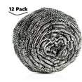 thumbnail image 5 of 12Pack Stainless Steel Scouring Pads Steel Wool Scrubbers - Industrial & Commercial - Individually Wrapped Scrubbing Sponges, 5 of 5