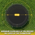thumbnail image 3 of Mersco 14ft Trampoline for Kids and Adults,Pumpkin Outdoor Trampoline with Enclosure and Net,Jumping Trampoline SPACE for Boys and Girls Birthday Gifts,Black, 3 of 12