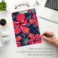thumbnail image 5 of FMSHPON Red Hibiscus Flower Clipboard Hardboard Wood Nursing Clip Board and Pull for Standard A4 Letter 13x9 inches, 5 of 8
