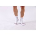 thumbnail image 4 of B&Q 3 Pairs Mens Mid Cut Quarter White Athletic Cotton Breathable Performance Comfort Cushion Casual Ankle Socks for Sports Running Basketball, 4 of 5