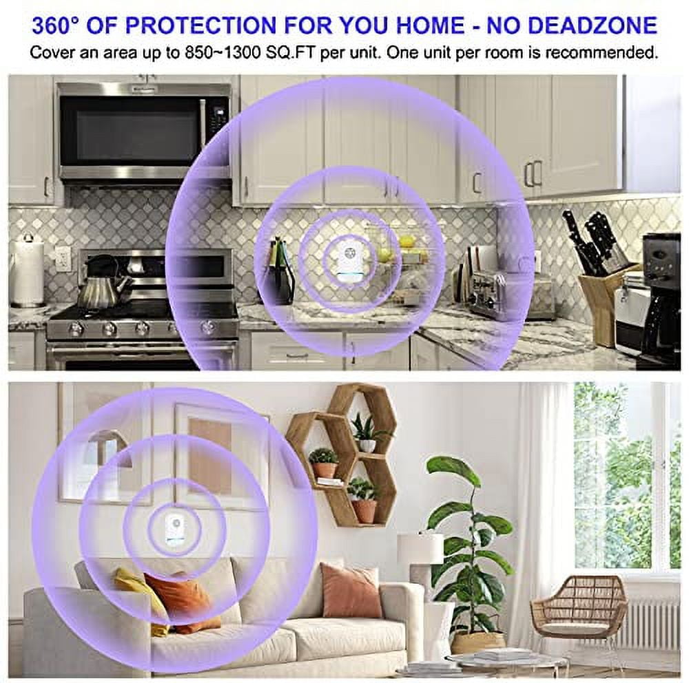 Ultrasonic Pest Repeller Pest Repellent Ultrasonic Plug in Electronic Pest Repeller Pest Reject for Insect Roach Mice Spider Ant Bug Mosquito Repellent for House Garage Warehouse Office (6 Pack)