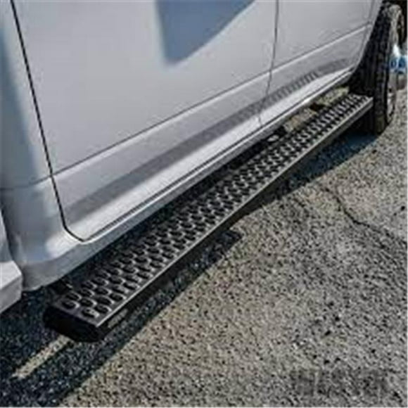 83 in. Textured Black Grate Steps Running Board