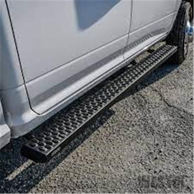 83 in. Textured Black Grate Steps Running Board