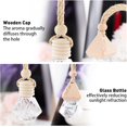 thumbnail image 6 of 10 Sets 2 Styles Car Perfume Bottle Empty Fragrance Oil Aromatic Perfume Oil Glass Pendant Decorations Diffuser for Cars Natural Auto & Home Boho Decor, 6 of 8