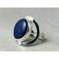 thumbnail image 2 of Heaven Crafts Blue Lapis Lazuli Ring 925 Sterling Silver Handmade Boho Dainty Jewelry Gift For Her, 2 of 5