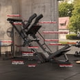 thumbnail image 3 of Gaderth 3 In 1 Leg Press Hack Squat Machine, Multifunctional Home Gym Equipment for Leg Press Hack Squat and Reverse Hack Squat Training, Fits Standard And Olympic Weight Plates, 3 of 8