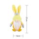 thumbnail image 3 of Muñecas De Gnomos De Conejo De Pascua Conejito Kawaii de Pascua, tela suave, muñecos de gnomo sin rostro, regalos, decoración de fiesta (amarillo) Likrtyny Libre de BPA, 3 of 8