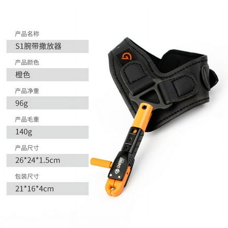 Bow and arrow wrist release compound Archery Release Aidsies Orange color