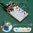 thumbnail image 3 of Smraza Basic Starter Kit with Breadboard Power Supply Jumper Wires Resistors LED Compatible with Arduino R3 Mega2560 Nano Raspberry Pi, 3 of 3