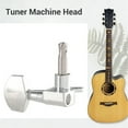 thumbnail image 6 of 6 Pieces Silver Acoustic Guitar Machine Heads Knobs Guitar String Tuning Peg Tuner(3 for Left + 3 for Right), 6 of 10