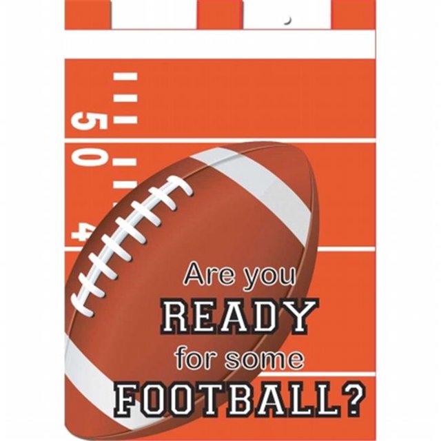 Jozie B 545 Drapeau de Football, Orange & Blanc - Grand