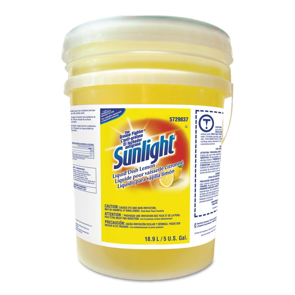 Sunlight Liquid Dish Detergent, Lemon Scent, 5 gal Pail