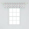 thumbnail image 2 of Ambesonne Nautical Valance Pack of 2, Repetitive Marine Items, 54"X12", Multicolor, 2 of 2