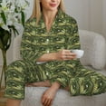 thumbnail image 6 of Daiia largemouth bass for Women's Long-Sleeved Pajama Set – Soft & Comfortable Sleepwear Button-Up Pajamas Cozy Lounge Wear-XX-Large, 6 of 7