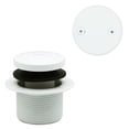 thumbnail image 6 of Westbrass 12" Sch. 40 PVC Bathtub Assembly with Tip-Toe Drain and 2-Hole Overflow, Powder Coat White, 6 of 14