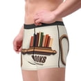 thumbnail image 2 of Yiaed Books Key To Knowledge Print Men's Soft Cotton Boxer Shorts Breathable Boxers Underwear Moisture-Wicking Underwear Stretch Boxer Briefs for Man-Large, 2 of 5