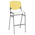 thumbnail image 2 of Home Square Stack Barstool in Yellow Back/White Seat - Set of 2, 2 of 2