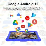 Kids Tablet, 10.1 inch Android 13 Tablet for Kids, 4GB RAM 32GB ROM 5000mAh Battery, Toddler Tablets with Bluetooth, WiFi, Parental Control, Dual Camera, Shockproof Case