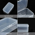 thumbnail image 4 of 8 Packs 3.8x2.6x1.2 Inches Clear Plastic box Containers with Buckle Lids for Beads Coins Safety Pins and Other Craft Jewelry Watch Findings, 4 of 9