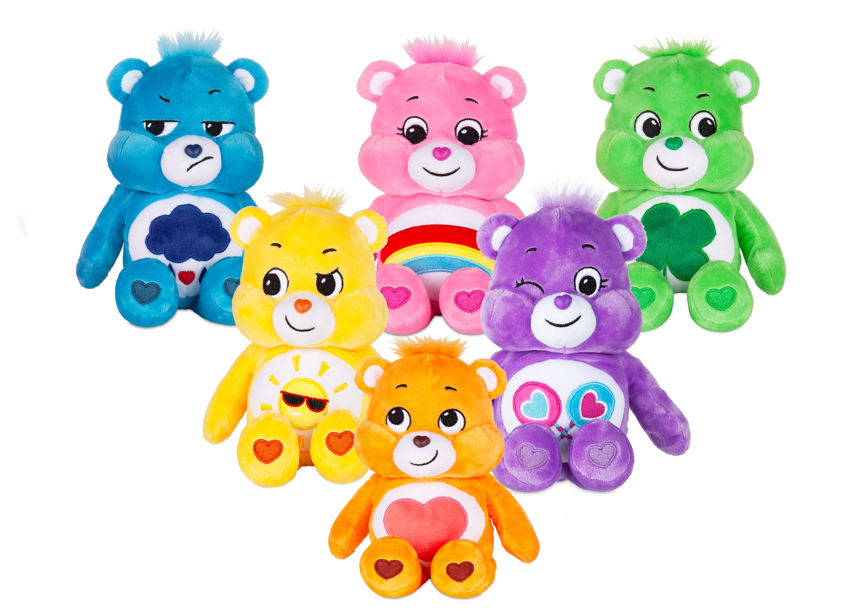 5 Pack for sale online Care Bears 9 inch Bean Plush Harmony Bear 