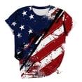 thumbnail image 6 of Qingpeng 4th of July Patriotic T Shirts for Women Summer Star Print Shirts Women's Independence Day Short Sleeve Casual Tee Tops, 6 of 6