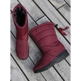 thumbnail image 7 of Harsuny Snow Boots for Women Ladies Waterproof Winter Snow Cold Weather Boots Warm Shoes Red Size 9, 7 of 7