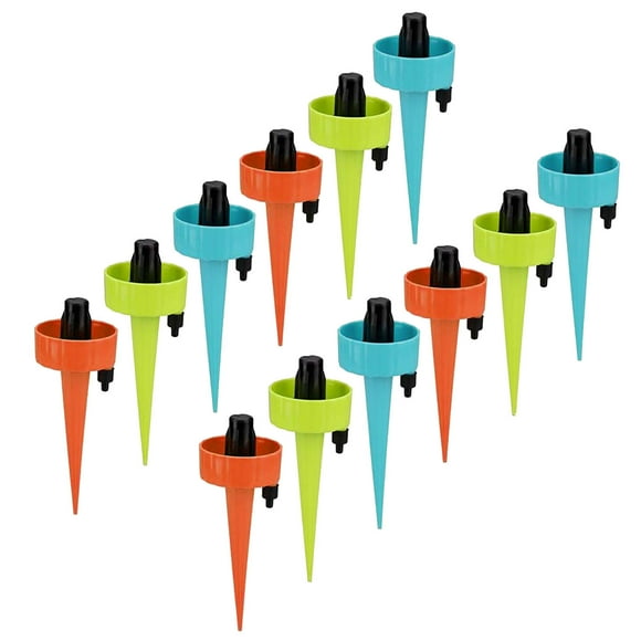 Agiferg Plant Self Watering Spikes Stakes System Vacation Plant Waterer 12Pcs