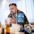 thumbnail image 3 of LHSHID Dad Gifts Throw Blanket Birthday Gifts for Dad from Daughter Son Best Dad Ever Gifts Presents for Dad from Kids Dads Birthday Gifts Ideas Gifts for Dad Who Wants Nothing 40"x50", 3 of 7