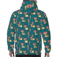 thumbnail image 7 of Rateoe Frog and Mushrooms Pattern Mens Hoodie, Pullover Hooded Sweatshirt, Kangaroo Pocket Hoodie Ideal for Daily Wear, Travel and Home-3X-Large, 7 of 7
