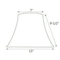 thumbnail image 4 of Aspen Creative Corporation 13'' Fabric Bell Lamp Shade, 4 of 4