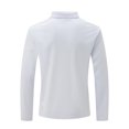 thumbnail image 5 of Afdoent Mens Polo Shirts Long Sleeve Color Block Lapel Quarter Zip Shirt Classic Casual Holiday Shirts Tops Vacation Polo Shirts For Men, 5 of 5