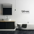 thumbnail image 2 of Stupell Industries Seat Yourself Bathroom Sign Typography Painting White Framed Art Print Wall Art, 24 x 10, 2 of 9