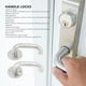 thumbnail image 3 of Cerraduras De Manija De Puerta, Universales, Cómodas De Usar, Fácil Instalación, Acero Inoxidable Pulido, Manija De Puerta De Paso, Cerradura De Seguridad, Fácil De Usar Para, 3 of 7
